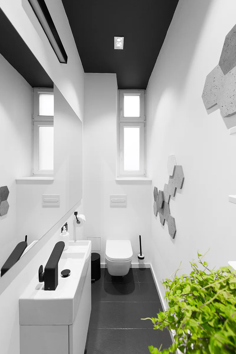 Płyty betonowe w łazience ConcreAte