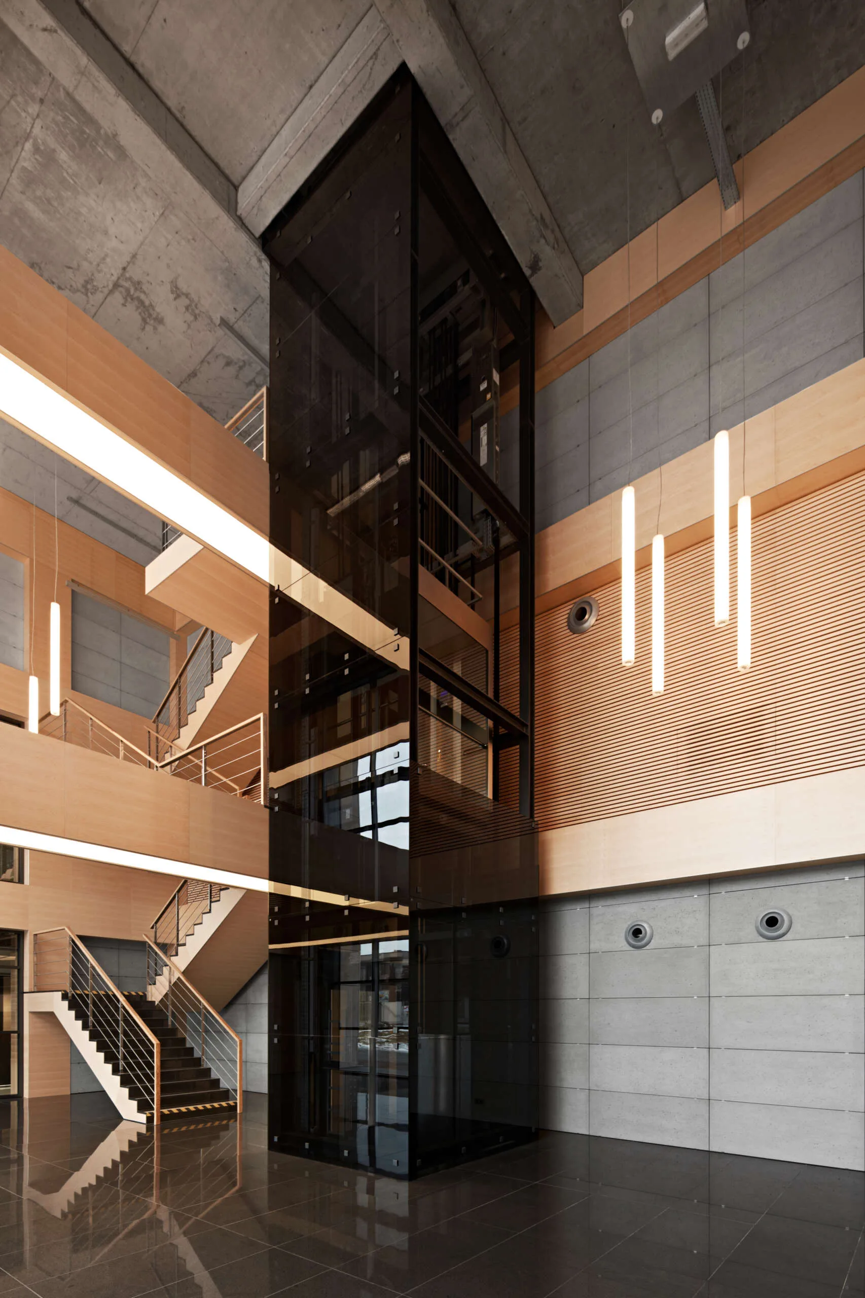 Płyty betonowe concreAte common — przestrzenie komercyjne Kraków