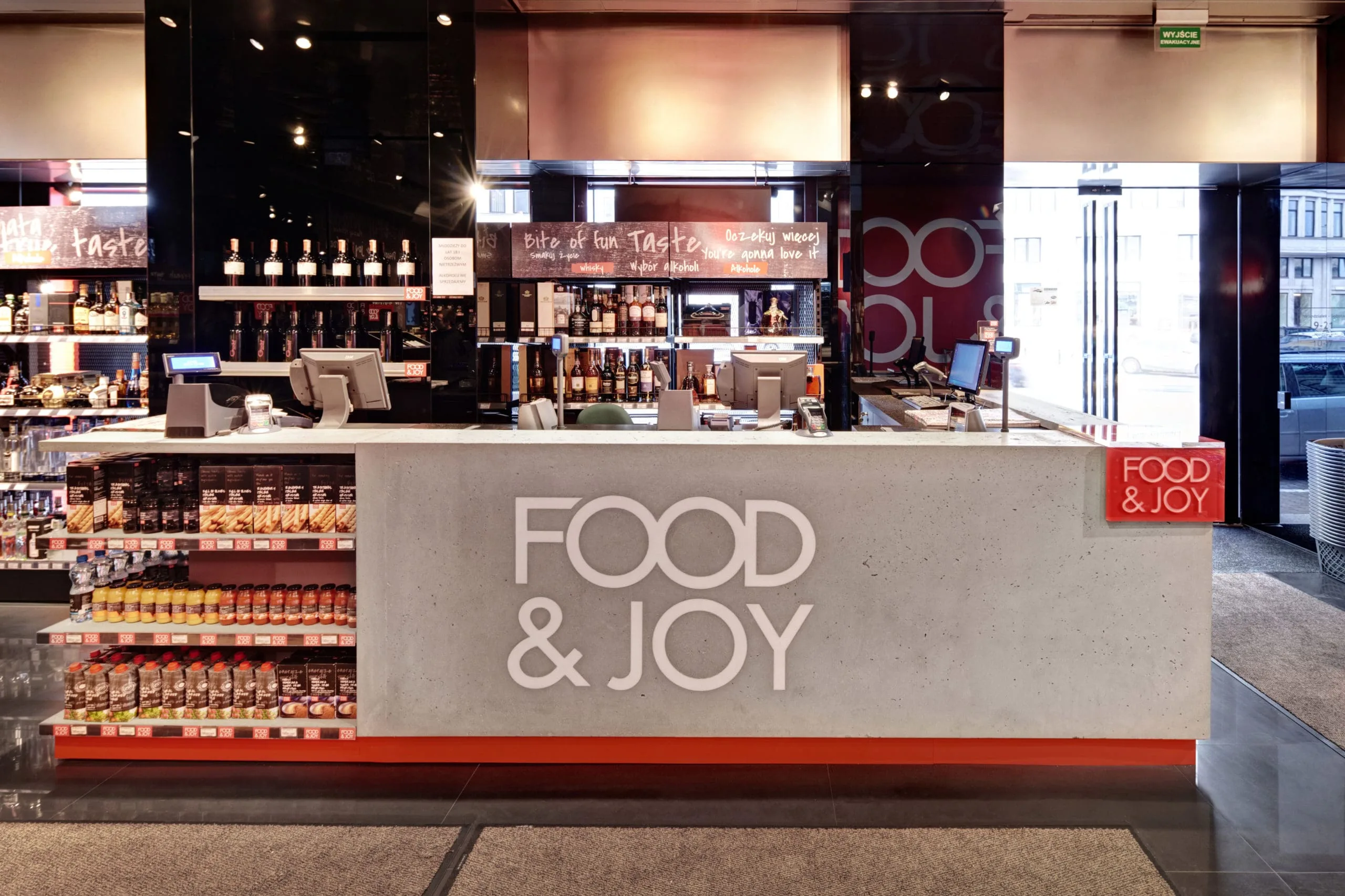 Food & Joy / Warszawa — beton architektoniczny ConcreAte