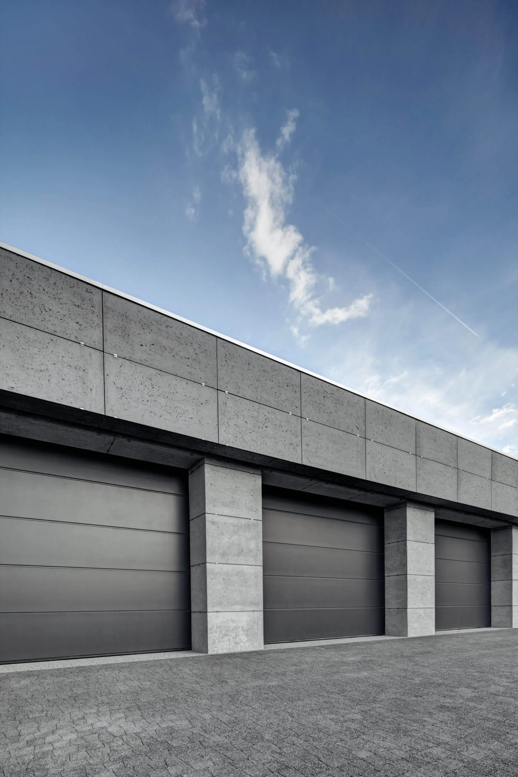 Beton dekoracyjny na zewnątrz Ogrodzenie z płyt betonowych / Płyty elewacyjne betonowe concreAte ash 120 x 60 cm — Ogrodzenie / Kalwaria Zebrzydowska